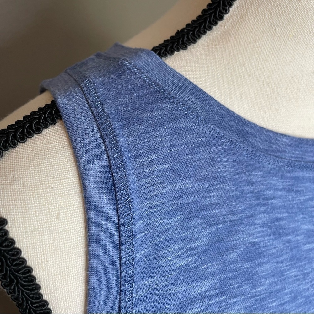 Balance Collection Blue Sleeveless Activewear Workout Tank Top - Picture 9 of 9